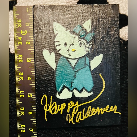 Hello Kitty Halloween Frankenstein Paintings - Picture 4 of 5